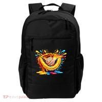 Baseball Glove Splatter Ice Cream Drip Backpack thumb 0