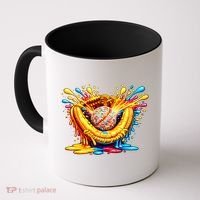 Baseball Glove Splatter Ice Cream Drip Coffee Mug thumb 0