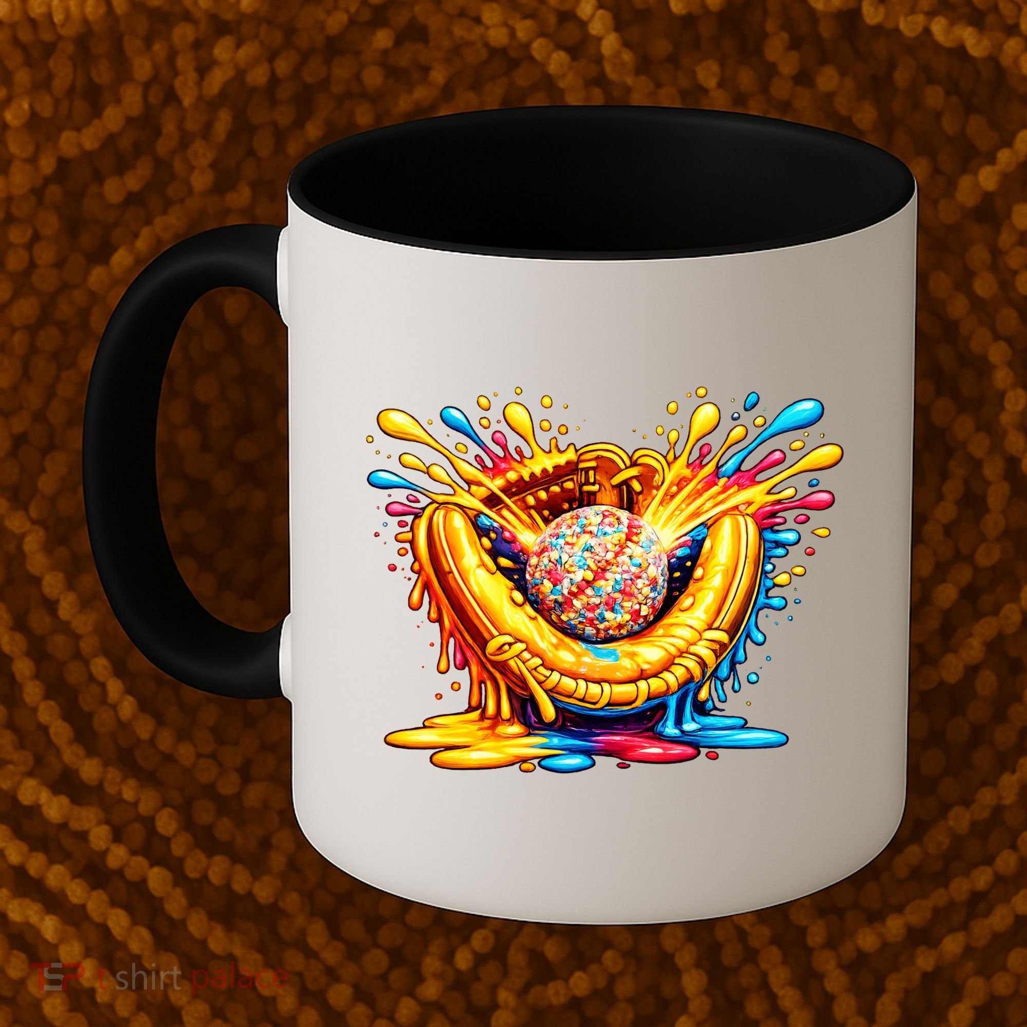 Baseball Glove Splatter Ice Cream Drip Coffee Mug