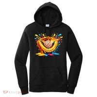 Baseball Glove Splatter Ice Cream Drip Women's Hoodie thumb 0