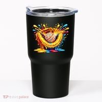 Baseball Glove Splatter Ice Cream Drip Tumbler thumb 0