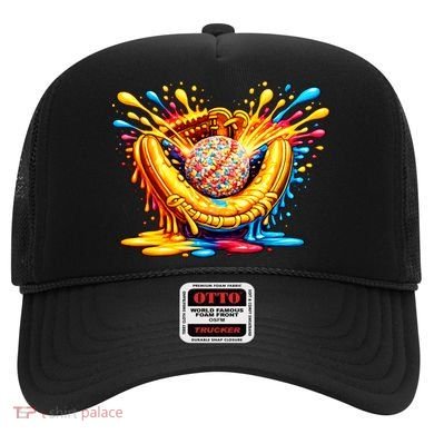 Baseball Glove Splatter Ice Cream Drip Hat