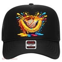 Baseball Glove Splatter Ice Cream Drip Hat thumb 0