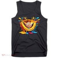 Baseball Glove Splatter Ice Cream Drip Tank Top thumb 0