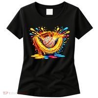 Baseball Glove Splatter Ice Cream Drip Women's T-Shirt thumb 0