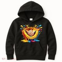 Baseball Glove Splatter Ice Cream Drip Kids Hoodie thumb 0