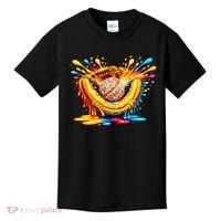 Baseball Glove Splatter Ice Cream Drip Kids T-Shirt thumb 0