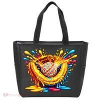Baseball Glove Splatter Ice Cream Drip Tote Bag thumb 0