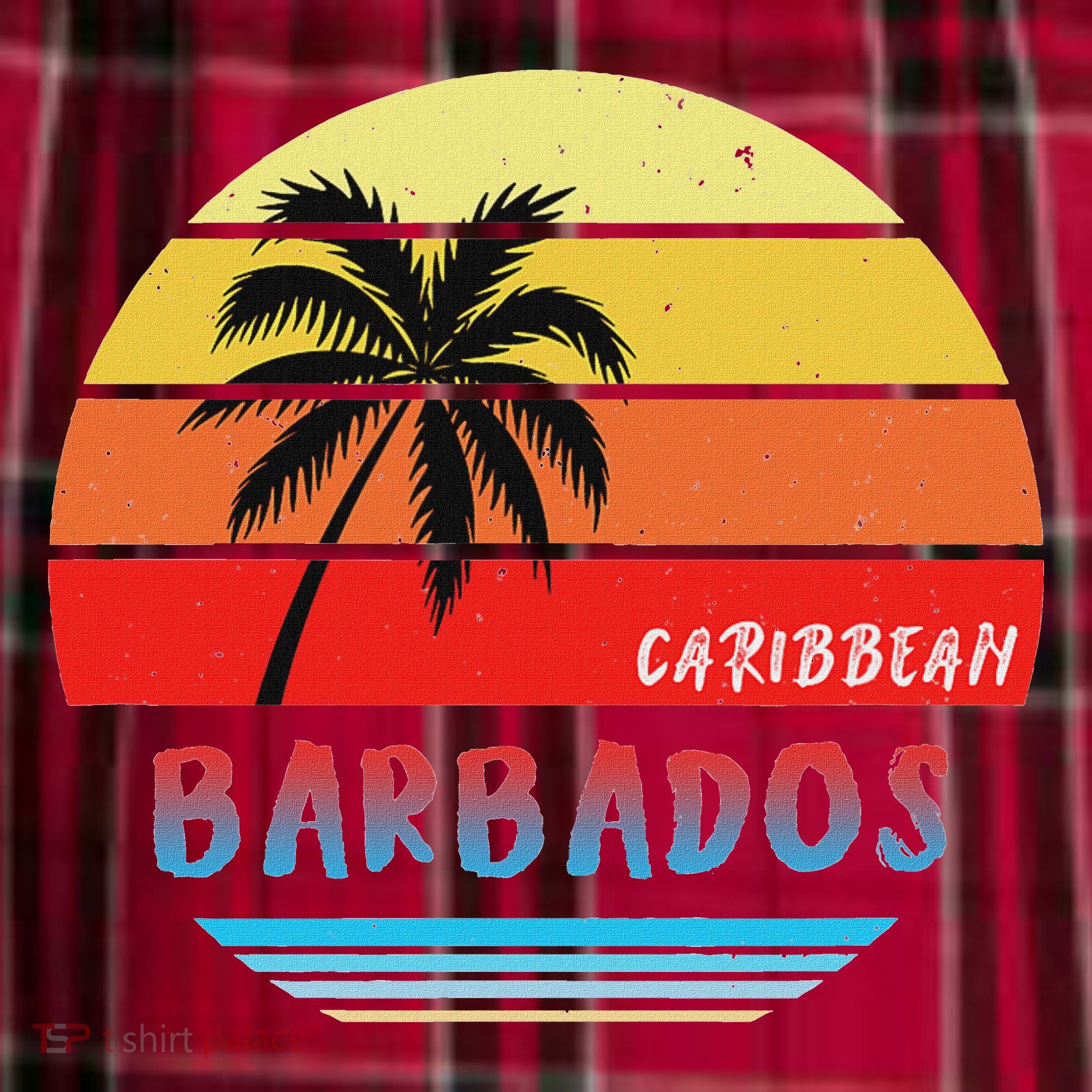 Barbados Gift Souvenir Caribbean Men's Flannel Plaid Pajama Pants