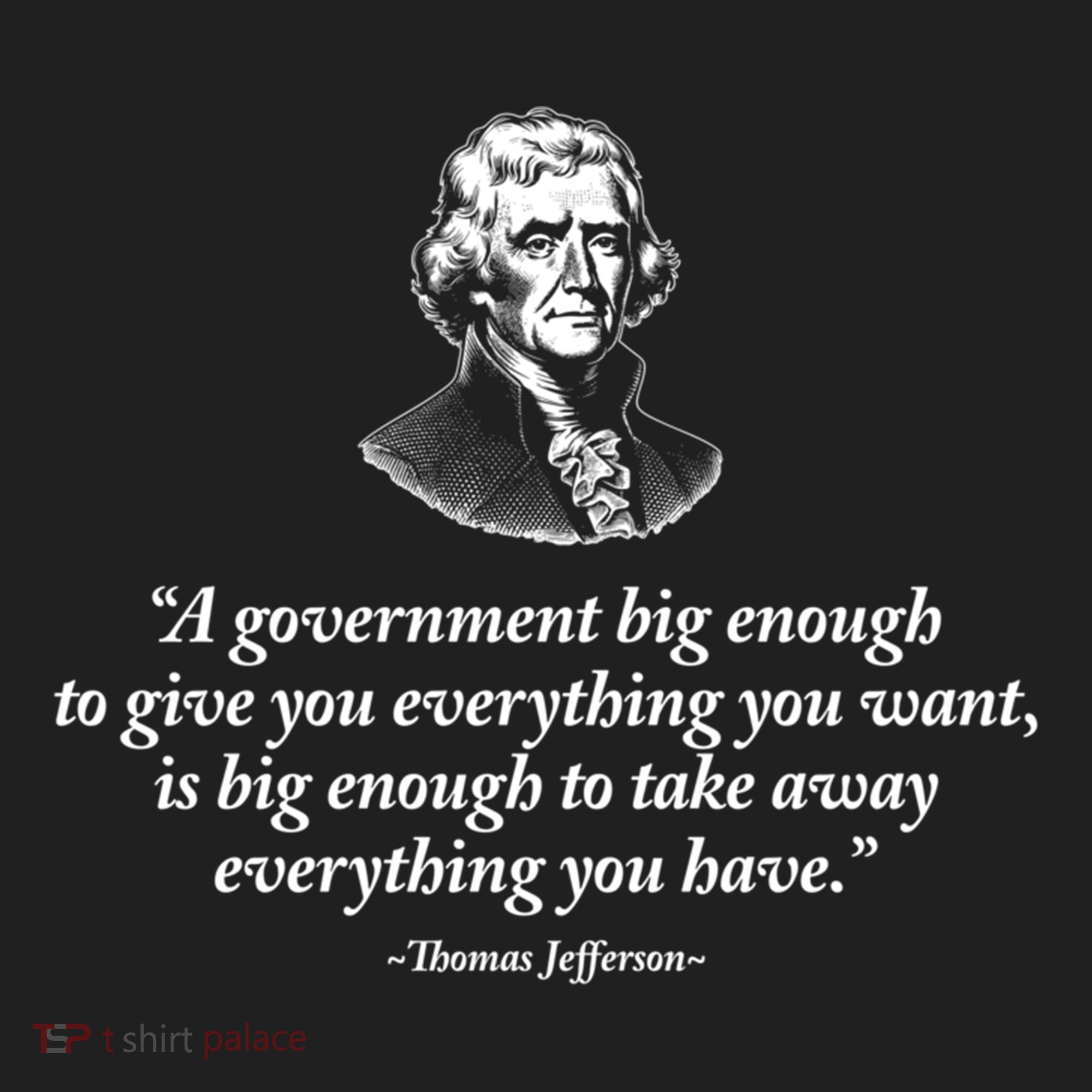 Big Governt Thomas Jefferson Quote Meaningful Gift Beanie
