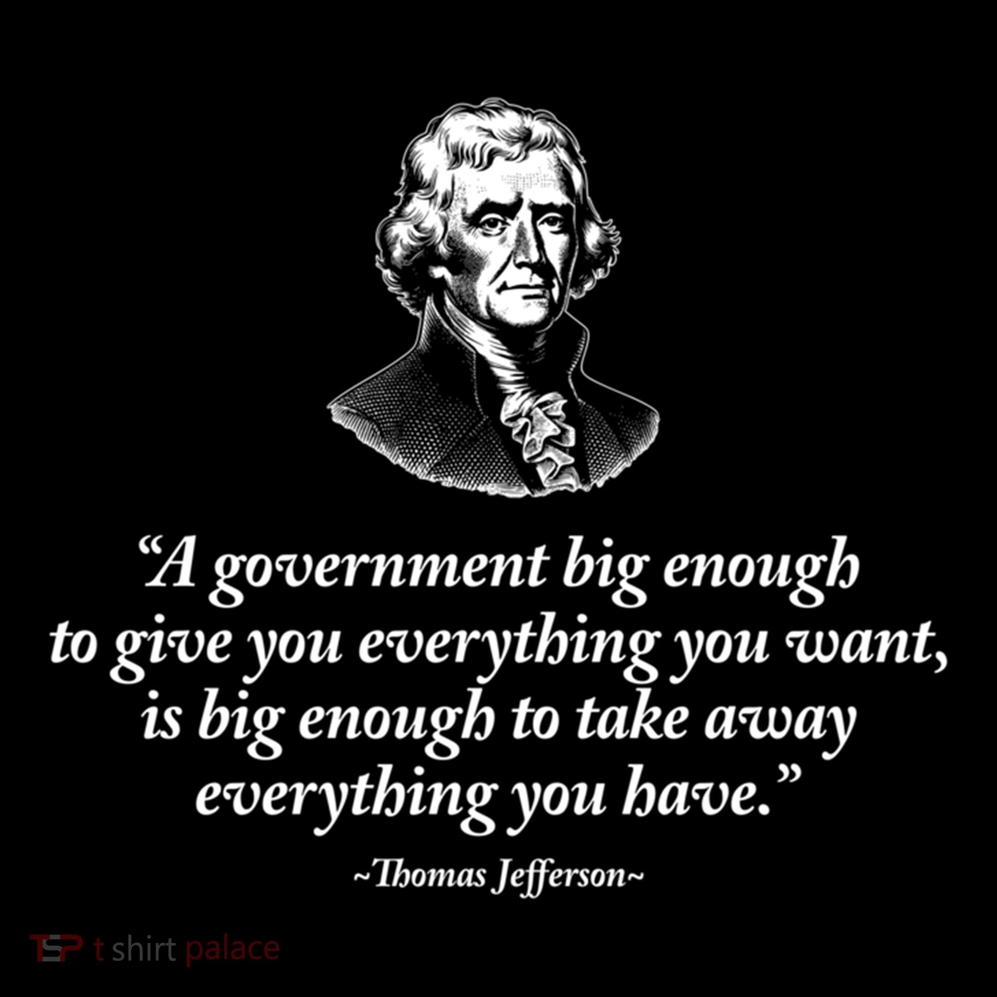 Big Governt Thomas Jefferson Quote Meaningful Gift Women's Hoodie