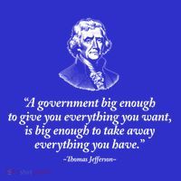 Big Governt Thomas Jefferson Quote Meaningful Gift Mousepad thumb 1