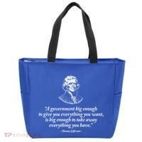Big Governt Thomas Jefferson Quote Meaningful Gift Tote Bag thumb 0