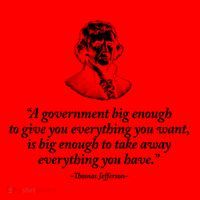 Big Governt Thomas Jefferson Quote Meaningful Gift Santa Hat thumb 1