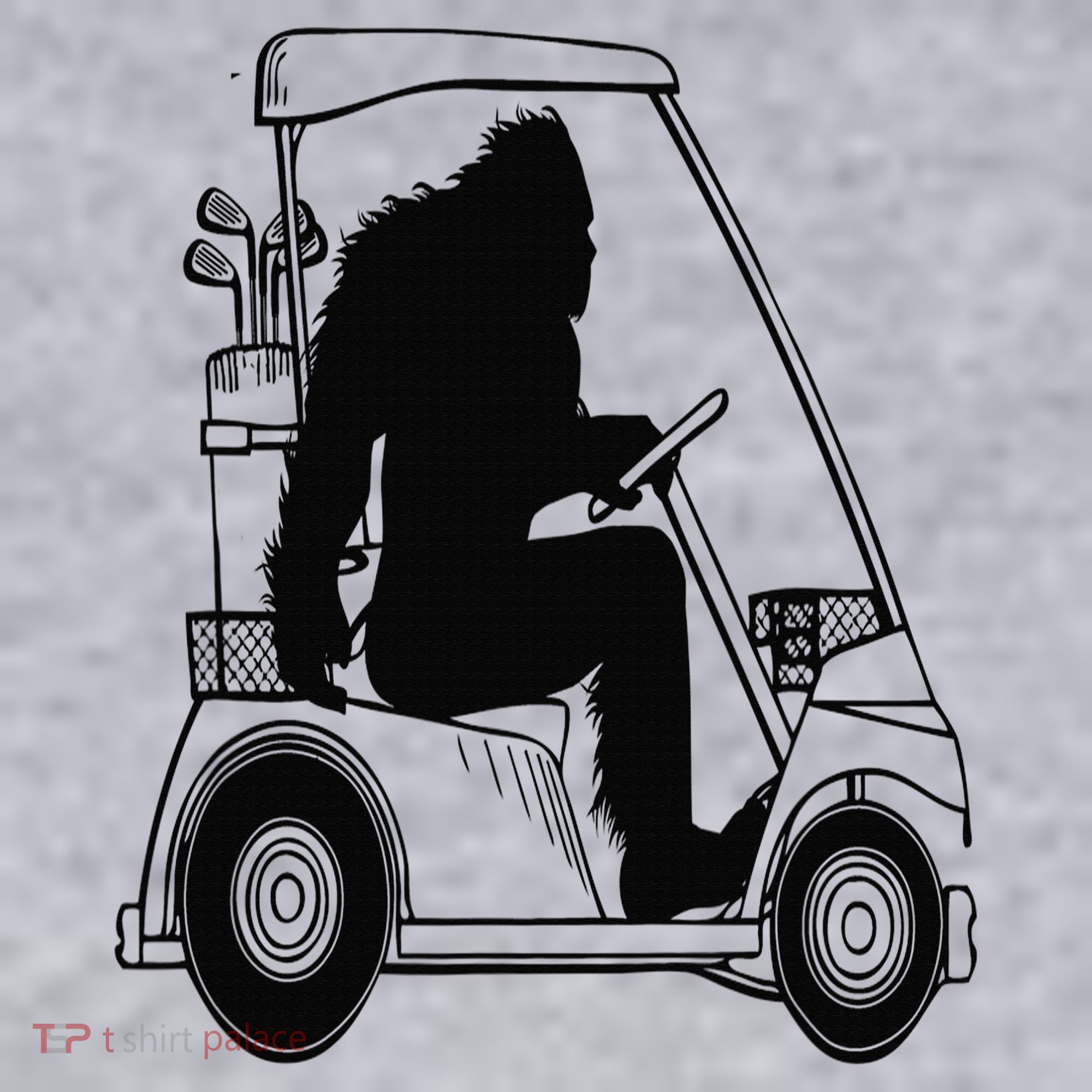 Bigfoot Golf Tee Sasquatch Driving Golf Women's Sweatshirt