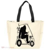 Bigfoot Golf Tee Sasquatch Driving Golf Tote Bag thumb 0