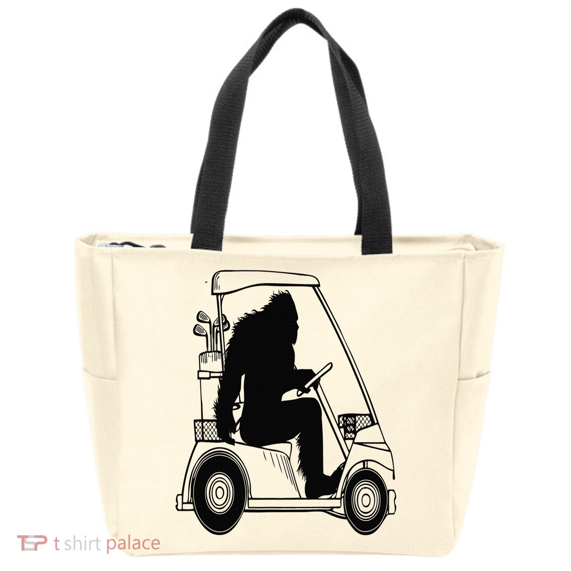 Bigfoot Golf Tee Sasquatch Driving Golf Tote Bag