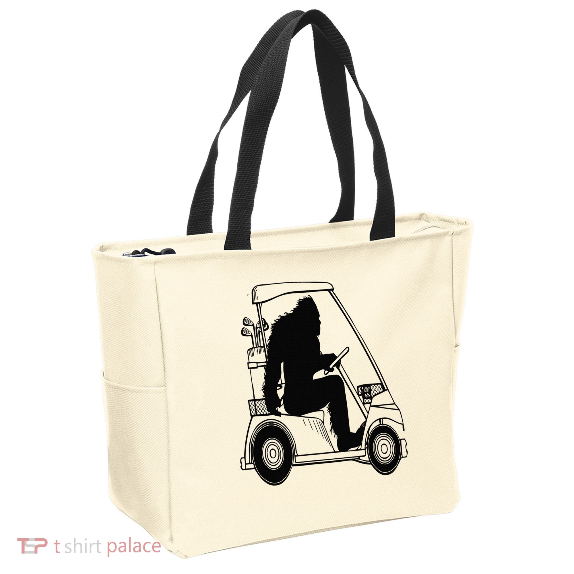 Bigfoot Golf Tee Sasquatch Driving Golf Tote Bag