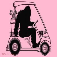 Bigfoot Golf Tee Sasquatch Driving Golf Coaster thumb 2