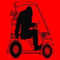 Bigfoot Golf Tee Sasquatch Driving Golf Santa Hat thumb 1