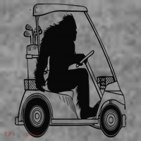Bigfoot Golf Tee Sasquatch Driving Golf Toddler Hoodie thumb 2