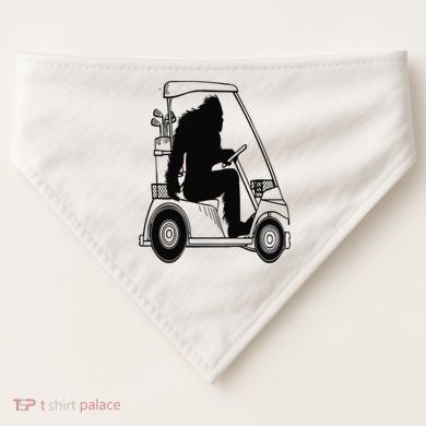 Bigfoot Golf Tee Sasquatch Driving Golf USA-Made Doggie Bandana