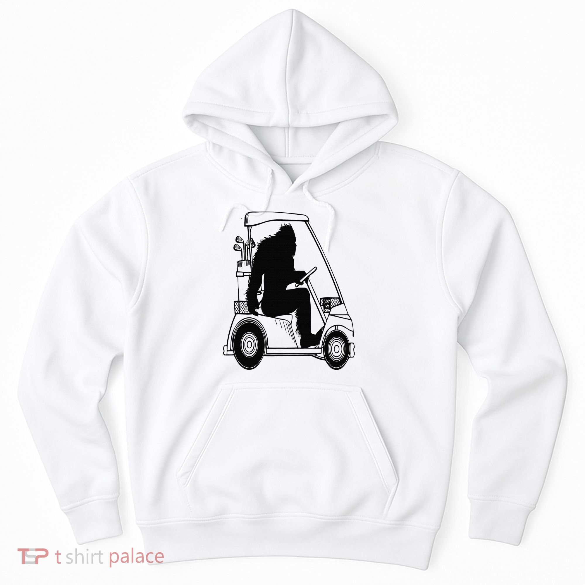 Bigfoot Golf Tee Sasquatch Driving Golf Hoodie