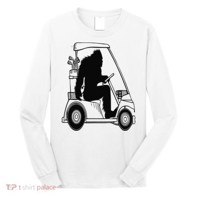Bigfoot Golf Tee Sasquatch Driving Golf Long Sleeve Shirt
