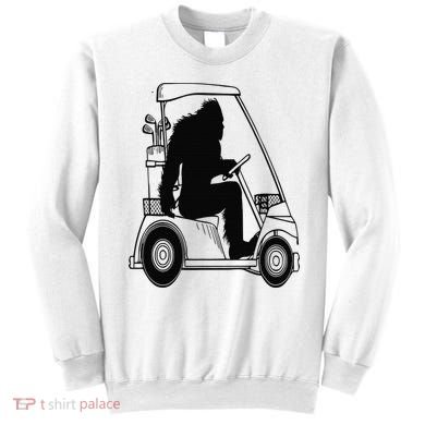 Bigfoot Golf Tee Sasquatch Driving Golf Sweatshirt