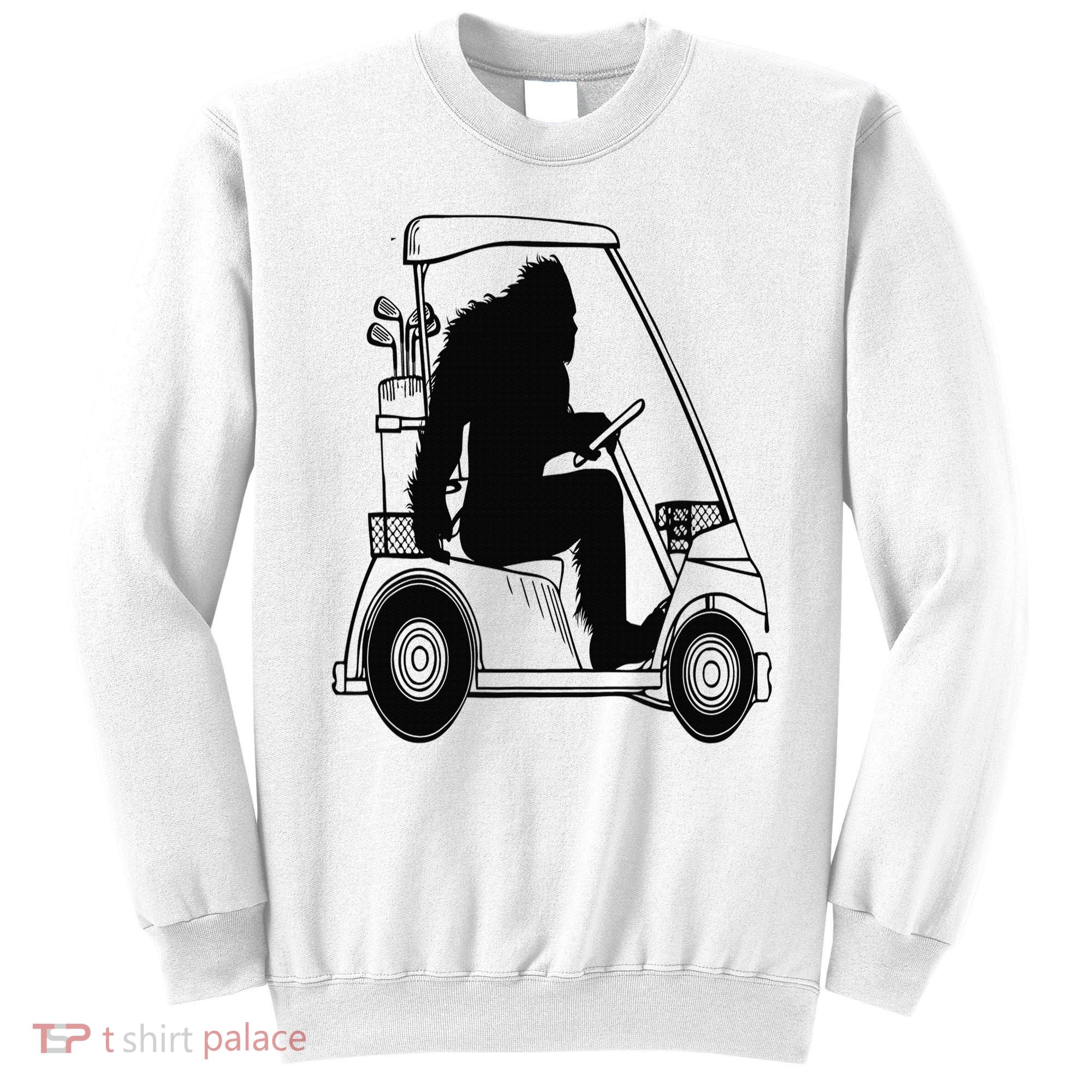 Bigfoot Golf Tee Sasquatch Driving Golf Sweatshirt