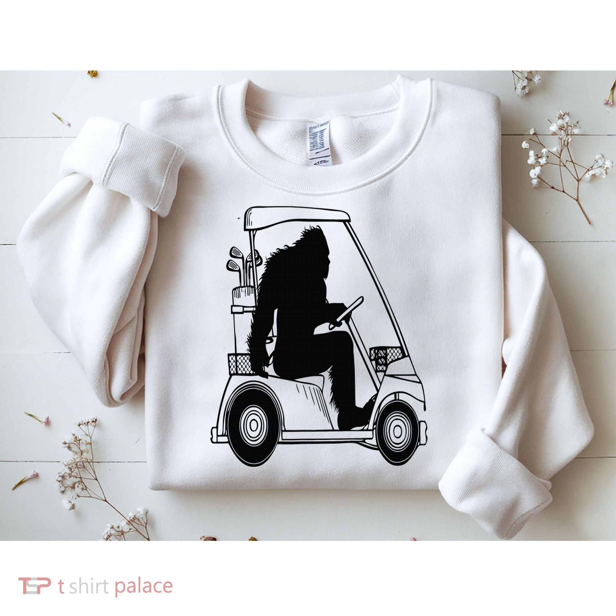 Bigfoot Golf Tee Sasquatch Driving Golf Sweatshirt