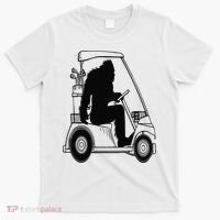 Bigfoot Golf Tee Sasquatch Driving Golf T-Shirt thumb 0