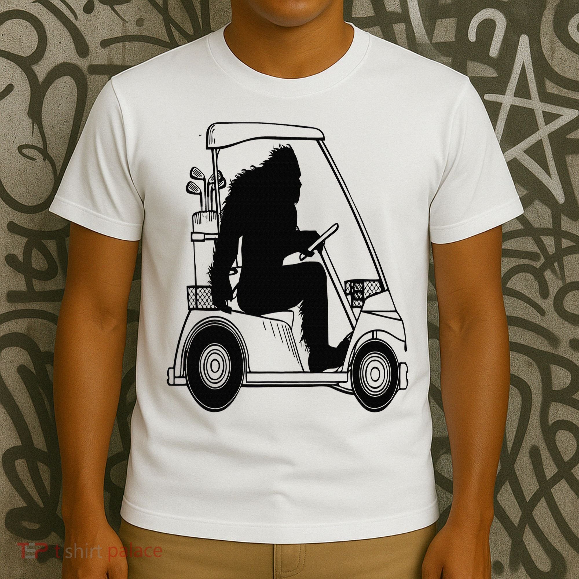 Bigfoot Golf Tee Sasquatch Driving Golf T-Shirt