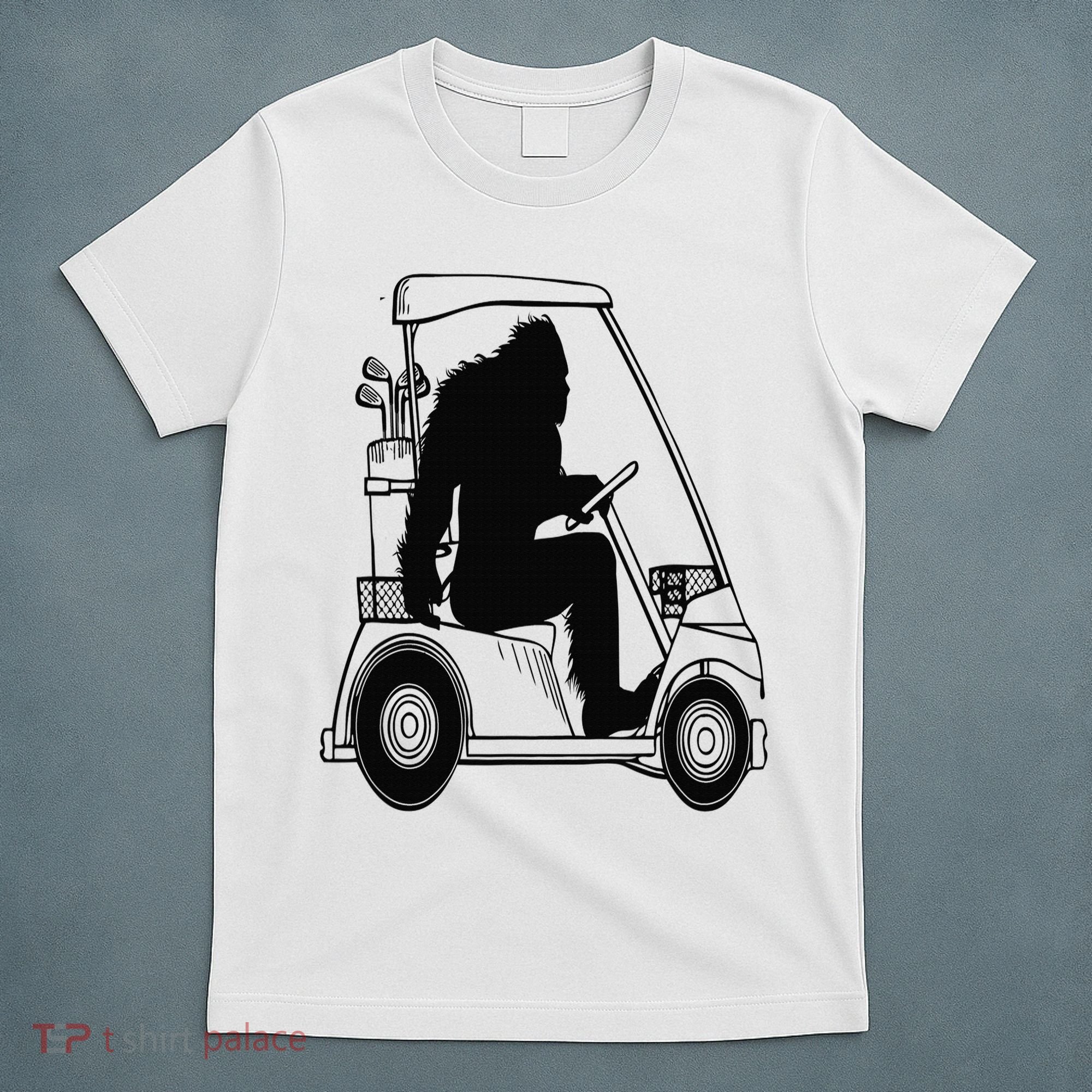 Bigfoot Golf Tee Sasquatch Driving Golf T-Shirt