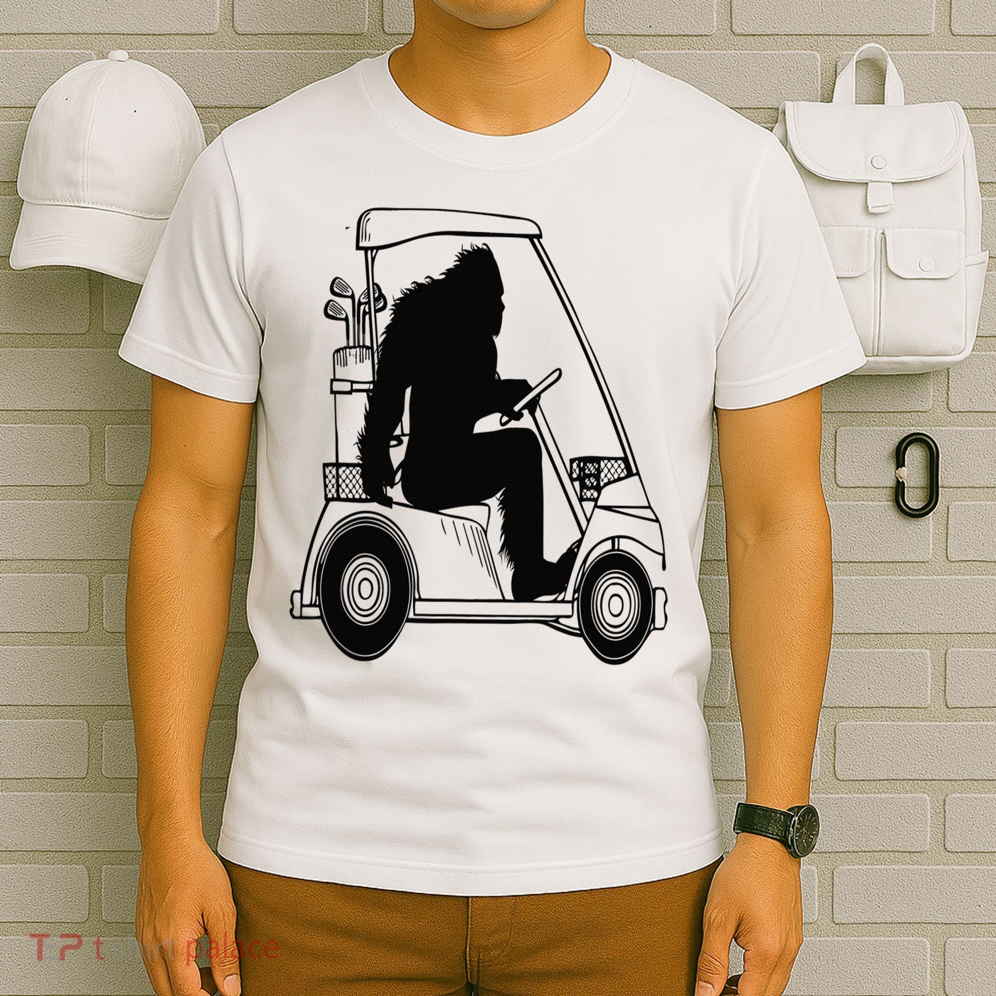 Bigfoot Golf Tee Sasquatch Driving Golf T-Shirt
