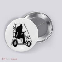 Bigfoot Golf Tee Sasquatch Driving Golf Button thumb 0