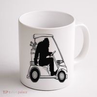 Bigfoot Golf Tee Sasquatch Driving Golf Coffee Mug thumb 1