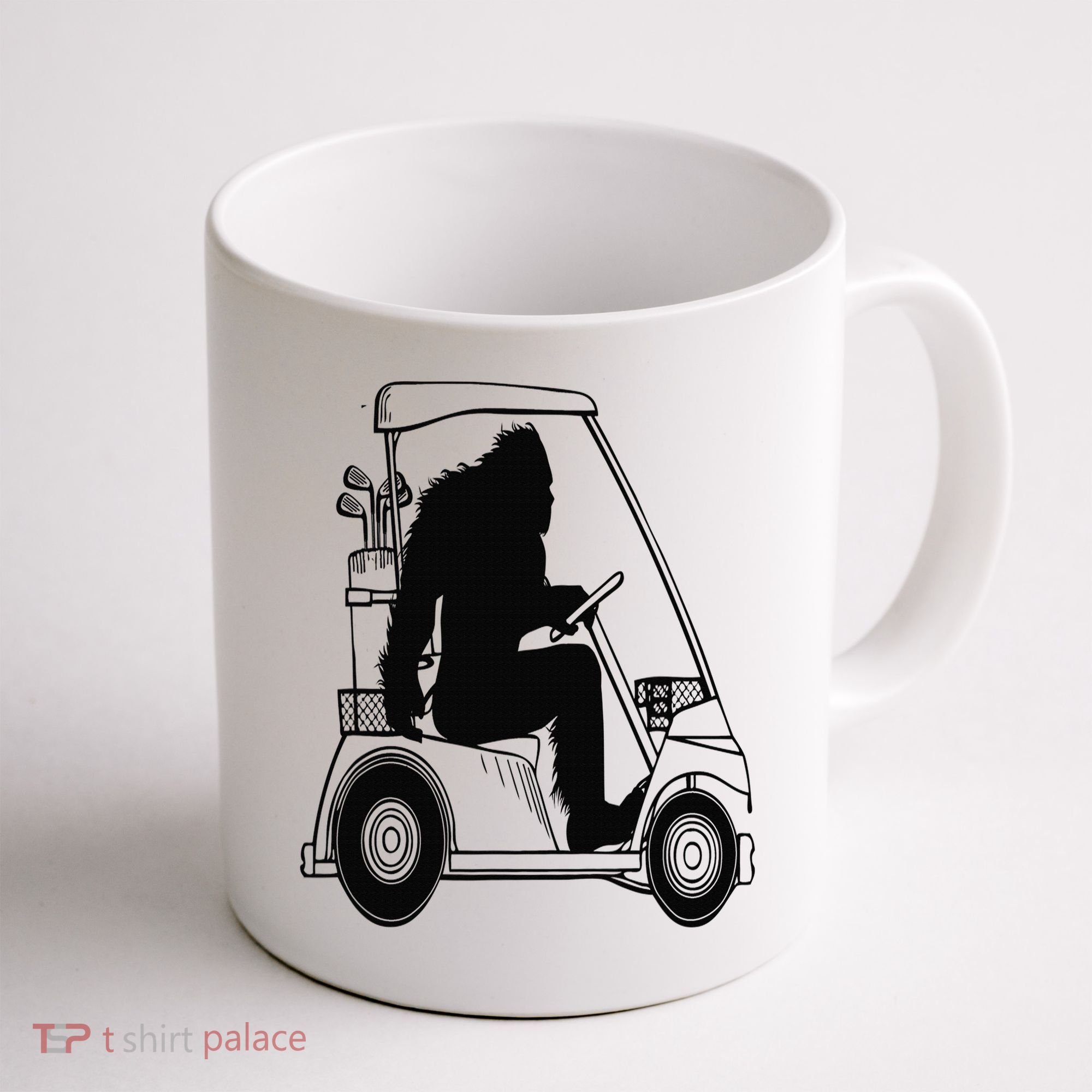 Bigfoot Golf Tee Sasquatch Driving Golf Coffee Mug