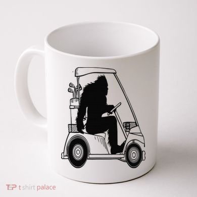 Bigfoot Golf Tee Sasquatch Driving Golf Coffee Mug