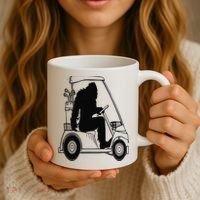 Bigfoot Golf Tee Sasquatch Driving Golf Coffee Mug thumb 3