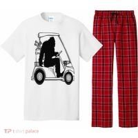 Bigfoot Golf Tee Sasquatch Driving Golf Pajama Set thumb 0