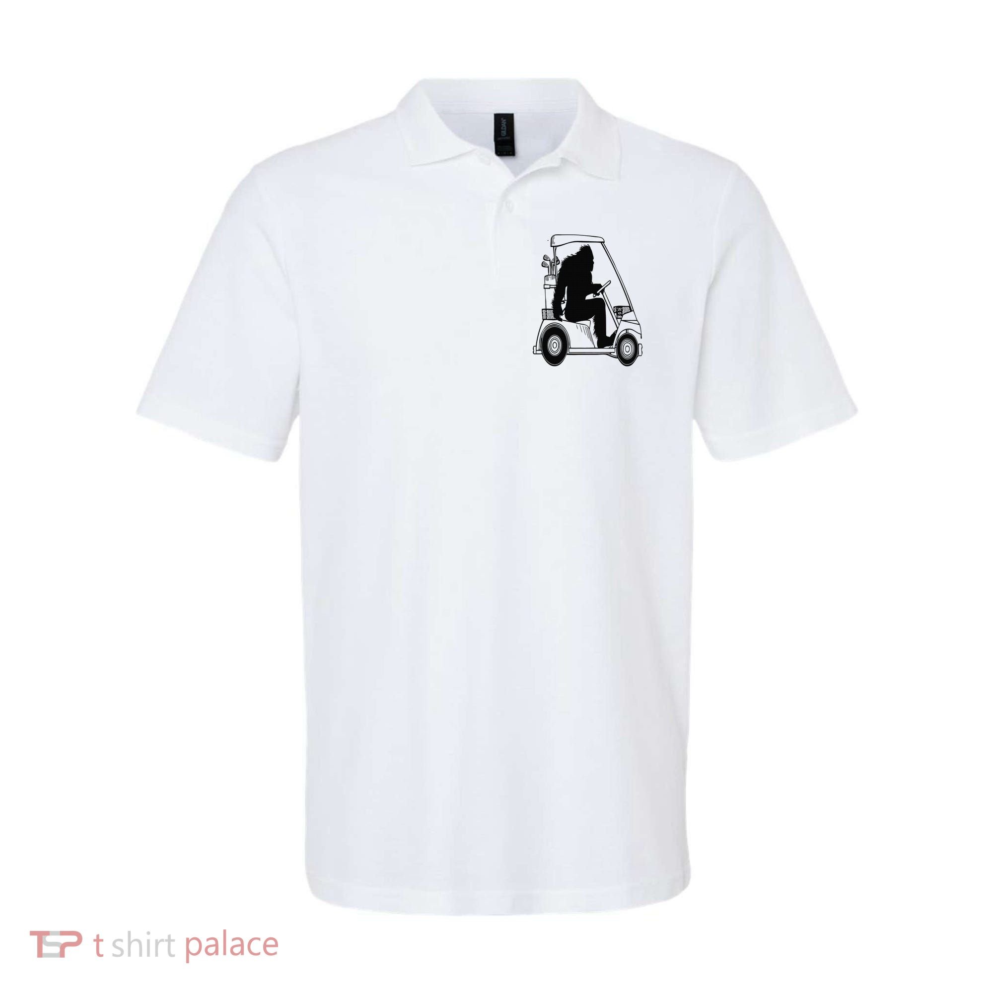 Bigfoot Golf Tee Sasquatch Driving Golf Polo
