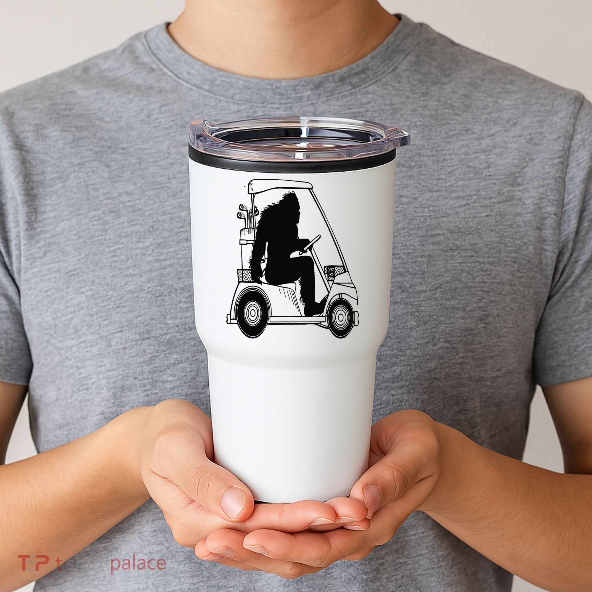 Bigfoot Golf Tee Sasquatch Driving Golf Tumbler