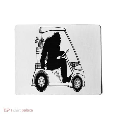 Bigfoot Golf Tee Sasquatch Driving Golf Mousepad