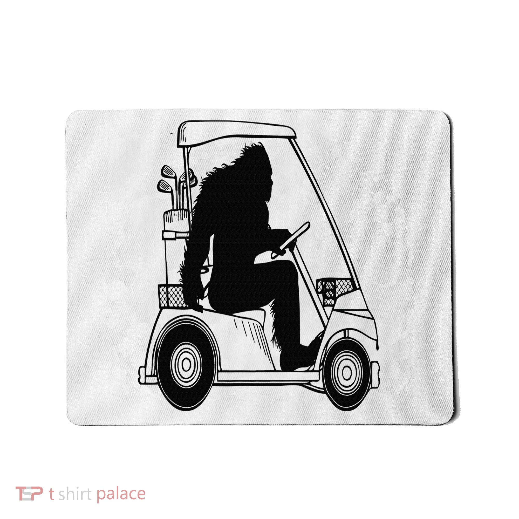 Bigfoot Golf Tee Sasquatch Driving Golf Mousepad