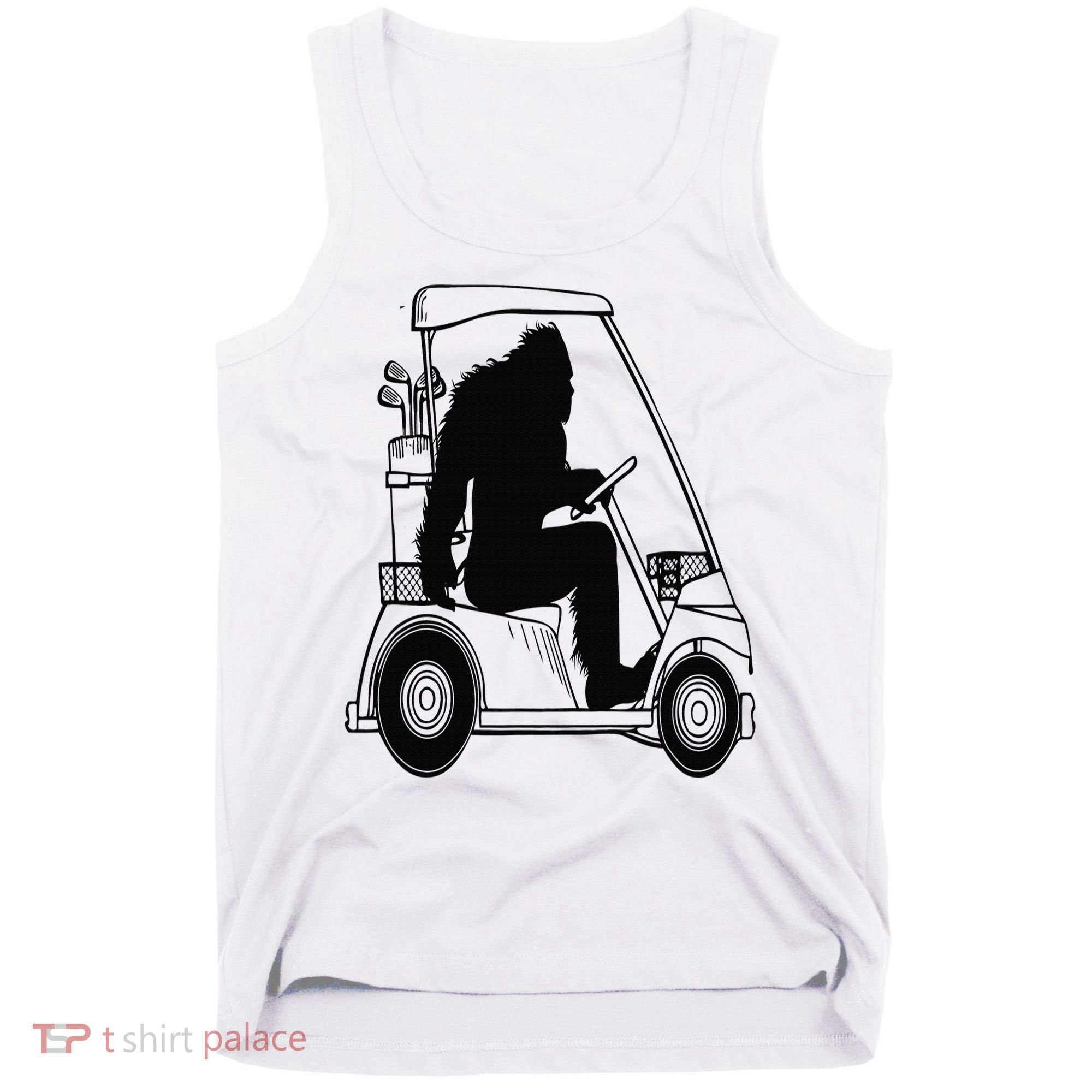 Bigfoot Golf Tee Sasquatch Driving Golf Tank Top