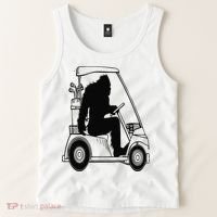 Bigfoot Golf Tee Sasquatch Driving Golf Tank Top thumb 2