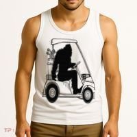 Bigfoot Golf Tee Sasquatch Driving Golf Tank Top thumb 3