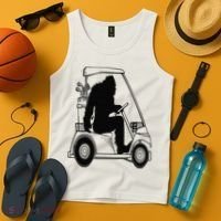 Bigfoot Golf Tee Sasquatch Driving Golf Tank Top thumb 4