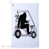 Bigfoot Golf Tee Sasquatch Driving Golf Golf Towel thumb 0
